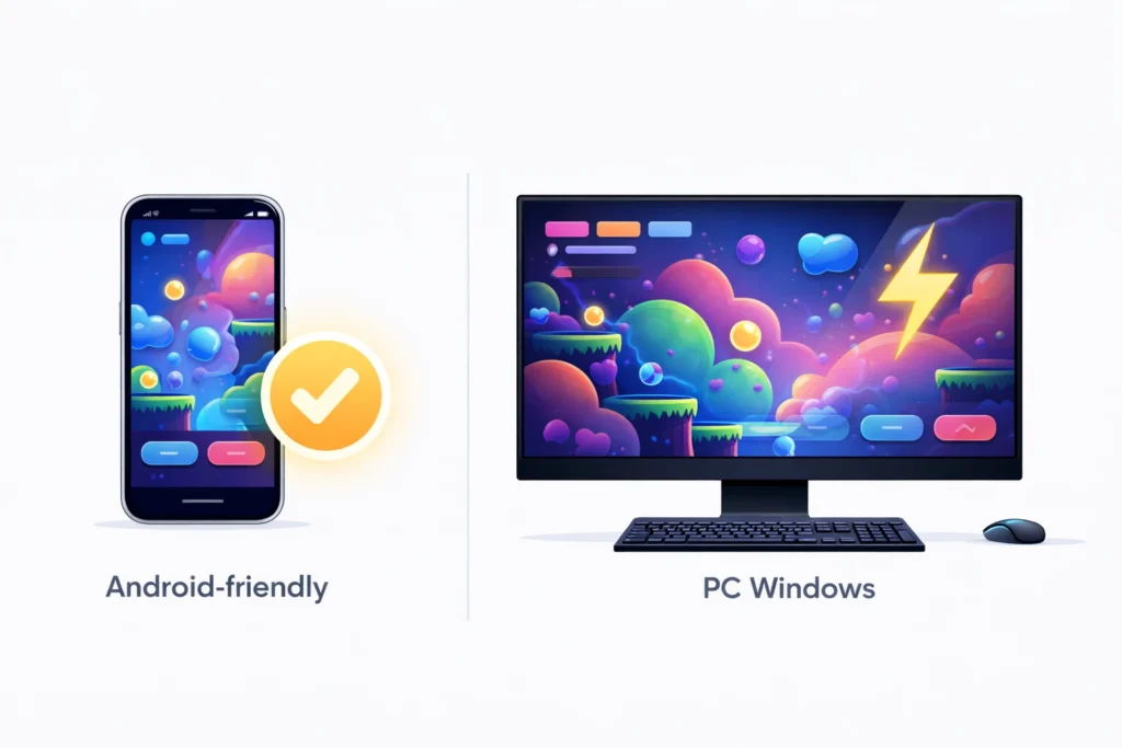 Comparison of delta executor performance on Android phone versus Windows PC