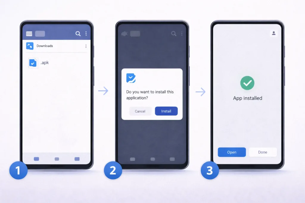 installation process of delta executor for VNG on Android device
